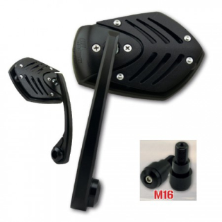 Lenkerendenspiegel SHIELD mit passenden Lenkerenden für YAMAHA MT-07 RM04  14-16  langer Arm