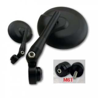 Lenkerendenspiegel NOVARA für BENELLI LEONCINO 125 mit passenden Lenkerenden 