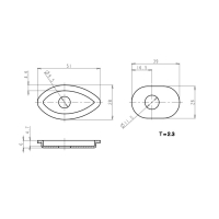 CTC INDY SPACER  Blinker Adapterplatten HONDA CB1000R SC60 ab 2008