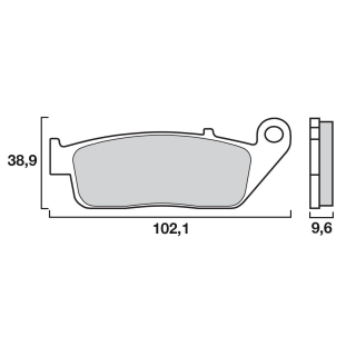 BREMBO Sinter Bremsbeläge 07HO31SP hinten INDIAN 1800 CHIEFTAIN  14-19
