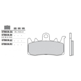 BREMBO Sinter Bremsbeläge 07BB38SA vorne TRIUMPH 1215 TIGER EXPLORER XC ABS  2016