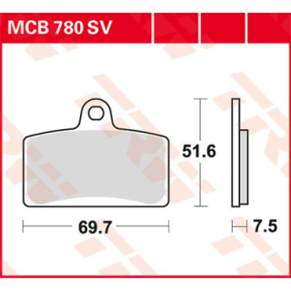 TRW / LUCAS MCB780SV Sinter Bremsbeläge vorne  APRILIA RS4 125  11-19