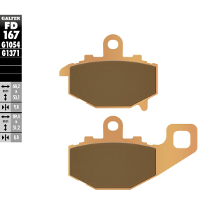 GALFER Sinter Bremsbeläge hinten FD167-G1371 KAWASAKI ZX6R 600 (NINJA ZX6)  93-97