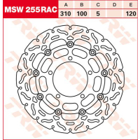 TRW / LUCAS MSW255RAC Bremsscheibe vorne 