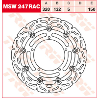 TRW / LUCAS MSW247RAC Bremsscheibe vorne 