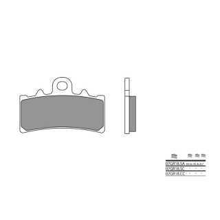 BREMBO Sinter Bremsbeläge 07GR18SA vorne KTM RC390  17-20