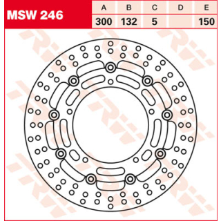 TRW / LUCAS MSW246 Bremsscheibe vorne YAMAHA MT-09 TRACER RN29  13-16