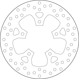 BREMBO Serie ORO Bremsscheibe 68B407K5 hinten