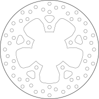 BREMBO Serie ORO Bremsscheibe 68B407K5 hinten