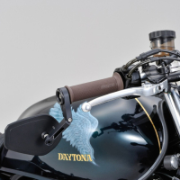 DAYTONA Lenkerendenspiegel D-15 Alugehäuse schwarz ultra flach