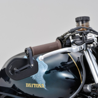 DAYTONA Lenkerendenspiegel D-15 Alugehäuse schwarz ultra flach