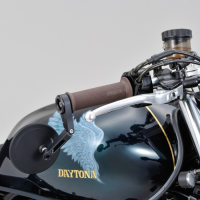 DAYTONA Lenkerendenspiegel D-17 Alugehäuse schwarz ultra flach