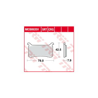 TRW / LUCAS MCB893SV Sinter Bremsbeläge vorne HONDA CMX 1100 REBEL SC83 ab 2021