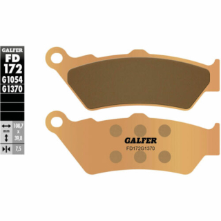 GALFER Sinter Bremsbeläge vorne FD172 - G1370 HONDA SLR650 RD09  96-99