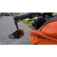 Lenkerendenspiegel HERO für SUZUKI SV650 X  18-20  mit passenden Lenkerenden