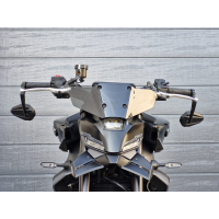 Lenkerendenspiegel HERO für SUZUKI SV650 X  18-20  mit passenden Lenkerenden