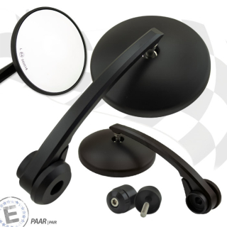 Lenkerendenspiegel TOM mit passenden Lenkerende für TRIUMPH Modelle langer Arm