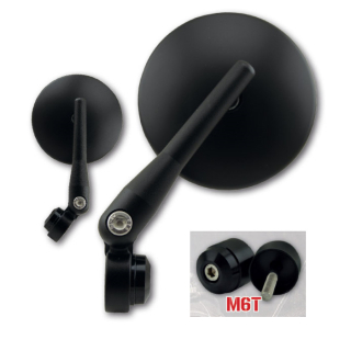 Lenkerendenspiegel TOM  für TRIUMPH SPEED TRIPLE 1200 / RS ab 2021  kurzer Arm mit passenden Lenkerenden