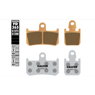GALFER Sinter Bremsbeläge vorne FD365 - G1375 für YAMAHA YZF R1 RN19  07-08
