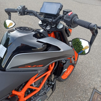 Lenkerendenspiegel STORM für HONDA CB750 HORNET RH12  23-24  mit passenden Lenkerenden