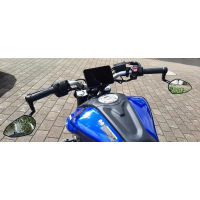 Lenkerendenspiegel MISANO für YAMAHA MT-125 RE29  17-19  mit passenden Lenkerenden