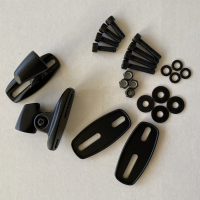 Verkleidungsspiegel MOVE für KAWASAKI NINJA 125  19-20 mit Befestigungsadapter und farblichen Blenden