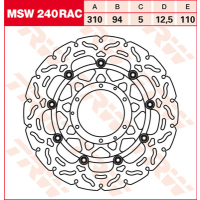 TRW / LUCAS MSW240RAC WAVE Bremsscheibe vorne 