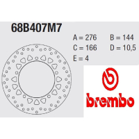 BREMBO Serie ORO Bremsscheibe 68B407M7 vorne starr