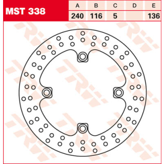TRW / LUCAS MST338 Bremsscheibe hinten starr HONDA CB500 F PC45  13-15