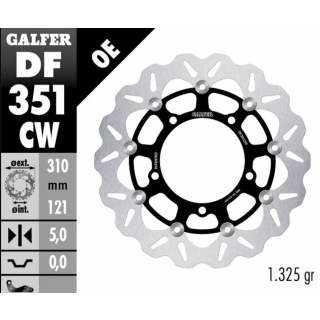 GALFER WAVE Bremsscheibe DF351CW vorne für SUZUKI GSR750 ab 2011