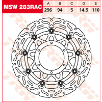 TRW / LUCAS MSW283RAC Bremsscheibe vorne 