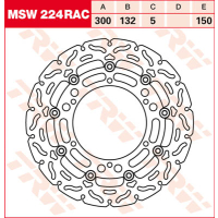 TRW / LUCAS MSW224RAC WAVE Bremsscheibe vorne