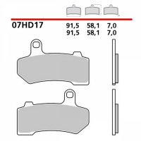 BREMBO Sinter Bremsbeläge 07HD07SP hinten 