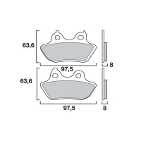 BREMBO Sinter Bremsbeläge 07HD18SP hinten 