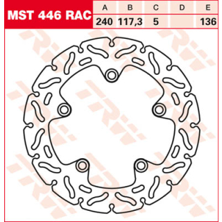 TRW / LUCAS MST446RAC Bremsscheibe hinten für HONDA NC700 X RC63  12-13