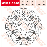 TRW / LUCAS MSW215RAC WAVE Bremsscheibe vorne 