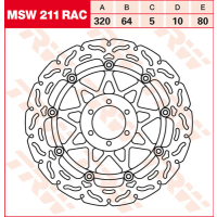 TRW / LUCAS MSW211RAC WAVE Bremsscheibe vorne