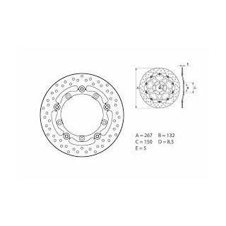 BREMBO Serie ORO Bremsscheibe 78B40817 vorne