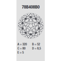 BREMBO Serie ORO Bremsscheibe 78B408B0 vorne