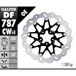 GALFER WAVE Bremsscheibe DF787CWI vorne links für HUSQVARNA SVARTPILEN 701  18-20
