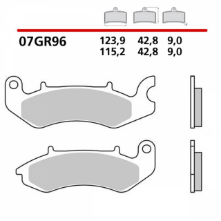 BREMBO Organische Bremsbeläge 07GR96CC vorne für KEEWAY RKS 125  18-19