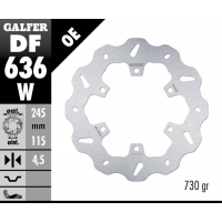 GALFER WAVE Bremsscheibe DF636W hinten für diverse...