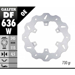 GALFER WAVE Bremsscheibe DF636W hinten für DUCATI 851 SP / STRADA  88-92
