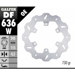 GALFER WAVE Bremsscheibe DF636W hinten für DUCATI SCRAMBLER 800 alle Modell Versionen  15-16