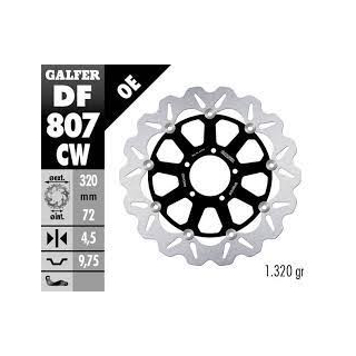 GALFER WAVE Bremsscheibe DF807CW vorne für DUCATI DIAVEL 1200  11-16