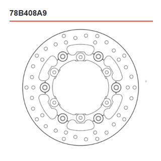 BREMBO Serie ORO Bremsscheibe 78B408A9 hinten