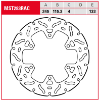 TRW / LUCAS MST283RAC Bremsscheibe hinten für DUCATI...