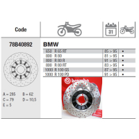 BREMBO Serie ORO Bremsscheibe 78B40892 vorne für diverse BMW R-Modelle