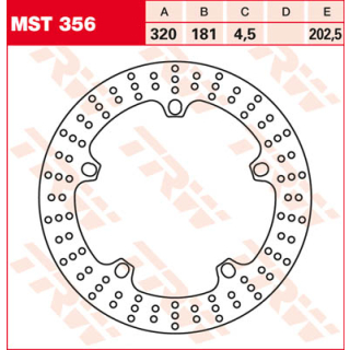 TRW / LUCAS MST356 Bremsscheibe vorne für BMW F800 R  15-16