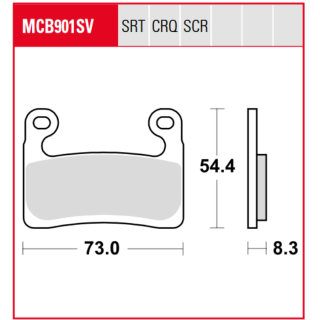 TRW / LUCAS MCB901SV Sinter Bremsbeläge vorne
